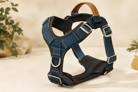 Harnais Explorer en Y, coloris Colorado Nightsky, avec rembourrage en néoprène, boucles métalliques et poignée